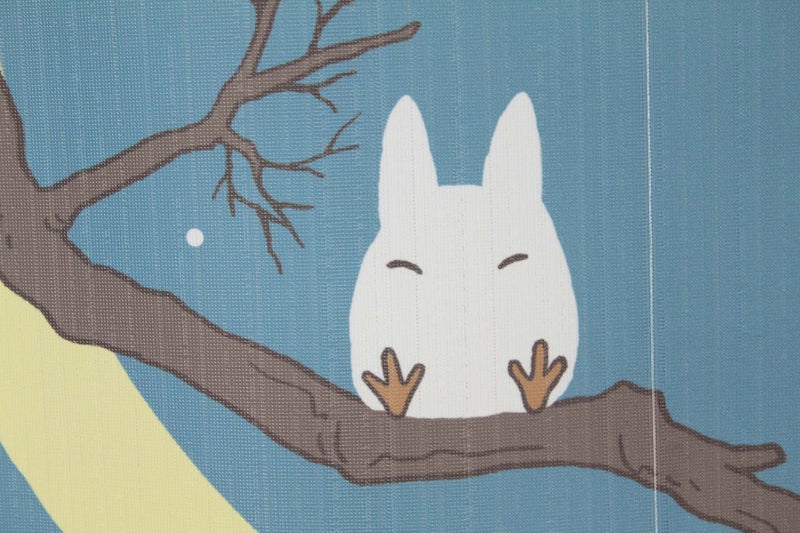 NARUMI é¸£æµ· Totoro Noren Curtain Tapestry Winter Sky and Crescent Moon - Image 4